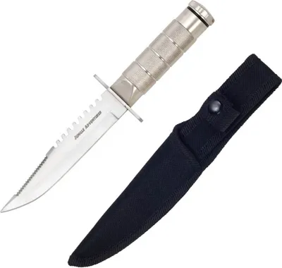 Produktbild von Jungle Messer mit Überlebensutensilien 21cm