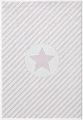 Obrázok produktu pre Livone koberec 120 cm x 180 cm Happy Rugs Decostar Pink - Biely