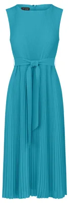 Produktbild von APART Fashion Damen Plissee-Midikleid, ärmelloses Chiffonkleid, Rundhalsausschni