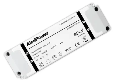 Immagine prodotto di Alcapower Alimentatore Switching per Illuminotecnica 24V 30W 1.25A IP20, Design compatto ad alta efficienza per installazioni professionali versatili