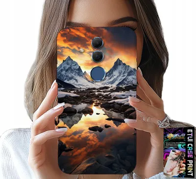 Image de Étui Pour Huawei Mate 20 Lite - Stream, Mountains, Peaks, Everest + Film