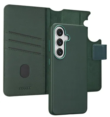 Immagine prodotto di Libreria in pelle Accezz 2 in 1 con MagSafe per Samsung Galaxy S26 - Verde cedro