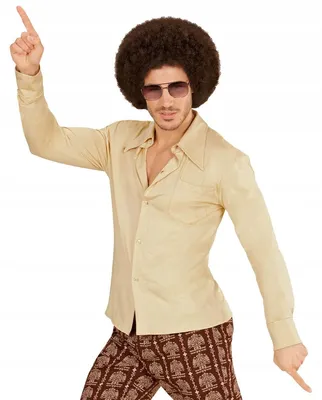 Obrázok produktu pre Pánske béžové tričko Groovy 70. rokov XXL