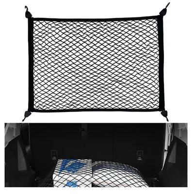 Productafbeelding van Bagagenet voor de kofferbak, auto, 80x100cm, uittrekbaar tot 210x140cm, met 4 haken