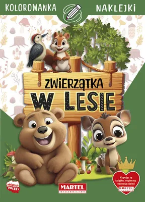 Immagine prodotto di Kolorowanka Zwierzatka w lesie z naklejkami