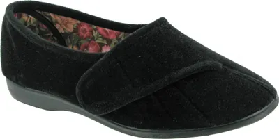 Image de GBS Audrey Pantoufle femme/femme avec Velcro FS1143 (42 EU) (Noir)