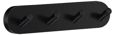 Produktbild von Smedbo HOME - Viererhakenleiste, Schwarz, Länge 178 mm HB359