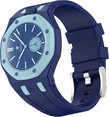 Imagen del producto de Correa de reloj de silicona suave, de 20 mm, ajustable, correa de repuesto para reloj