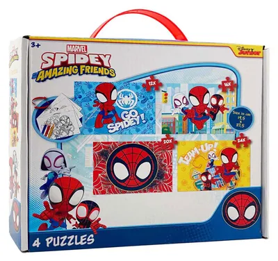 Image de Set de puzzles 4 en 1 Spidey
