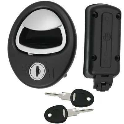 Immagine prodotto di Serratura della porta Serratura a ribalta Serratura della porta Caravan Camper Caravan FF-System alluminio nero