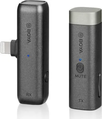 Produktbild von Boya BY-WM3D Drahtloses Krawatten-Mikrofon 2.4 GHz für iOS und DSLR