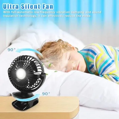 Productafbeelding van Compacte 3-in-1 USB-ventilator met 5 snelheden en LED-display voor thuis en onderweg