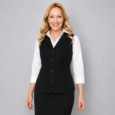 Produktbild von Damen Weste schwarz Gr. 50