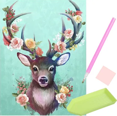 Produktbild von ISO 16213 Diamantmalerei 30x40cm - Hirsch