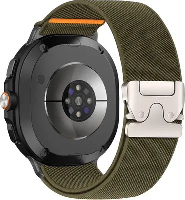 Produktbild von Nylon Armband für Samsung Galaxy Watch 8 / 8 Classic mit Fallschließe Grün