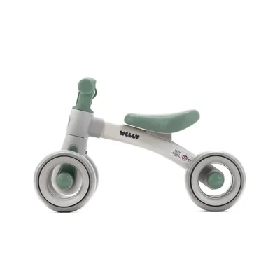Produktbild von Adamex Kinder Laufrad ab 1 Jahr WELLY Grau & Mint – Erste Baby Geschenk für Junge & Mädchen