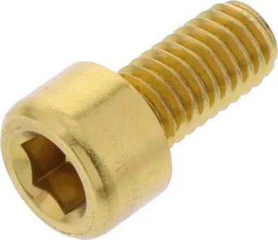 Produktbild von Zylinderschraube JMP Bolt M6x1,00mm 12mm Aluminium gold