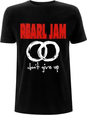 Image de Pearl Jam - T-shirt homme/femme unie "Don't Give Up" RO691 (L) (Noir)