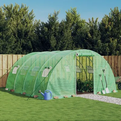 Obrázek produktu pro Skleník s ocelovým rámem Zelený 16 m² 4x4x2 m