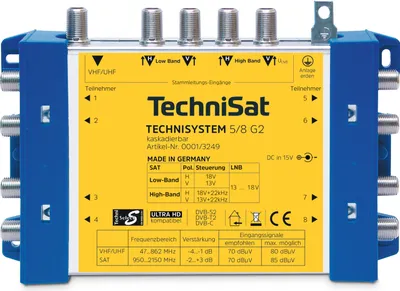 Produktbild von TechniSat TECHNISYSTEM 5/8 G2 DC-NT | Multischaltersystem für Großanlagen