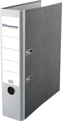 Produktbild von Ordner 3325 DIN A4 80mm Pappe grau Packung mit 20 Stück