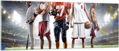 Produktbild von Bilder auf glas - Sport Sportler - 140x50cm - Glasbilder - Wandbilder - Kunstdruck - zum Aufhängen bereit - Wanddekoration aus Glas - Glas Bilder - Wandbild auf Glas - Einteilig - GAB140x50-3873