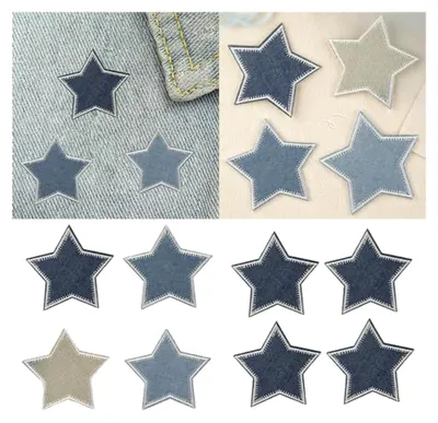 Produktbild von Gestickte Sternapplikationen für Kleidung und Dekoration