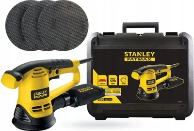 Produktbild von Stanley FME440K, Tellerschleifer, Schwarz, Gelb, 4000 RPM, 12000 RPM, AC, 480 W