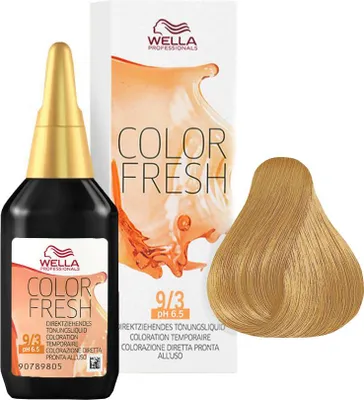 Produktbild von Wella Color Fresh, Blond, 9/3, Very Light Blonde/Gold, Frauen, 75 ml, Alle Haare