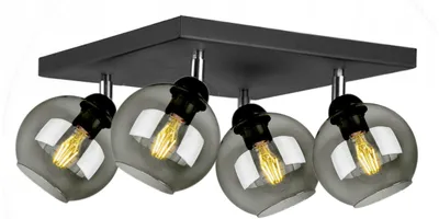 Produktbild von Deckenlampe Pendellampe Kugel Schwarz Grau Weiß (N100-AG4)