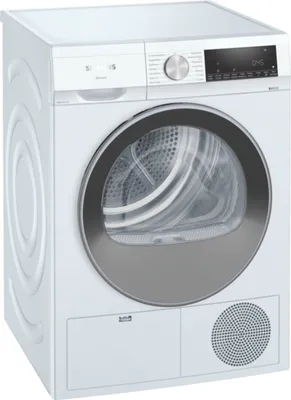 Produktbild von Siemens WQ41G20G0 Freistehender Wärmepumpentrockner, Frontlader, , Kondensations, 259 kWh/Jahr, 9 kg Fassungsvermögen, 64 dB Geräuschemissionen, 59,8 cm Breite, Startzeitvorwahl