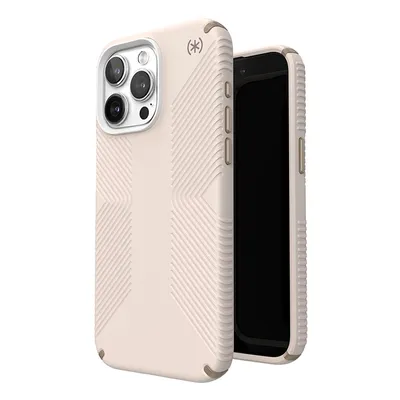Zdjęcie produktu dla Speck Presidio2 Grip - Etui iPhone 15 Pro Max (Bleached Bone / Heirloom Gold / Hazel Brown)