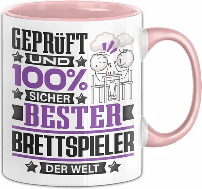 Produktbild von Brettspieler Geschenk Lustiger Spruch für Brettspieler Geschenkidee Bester Brettspieler Der Welt (Rosa)
