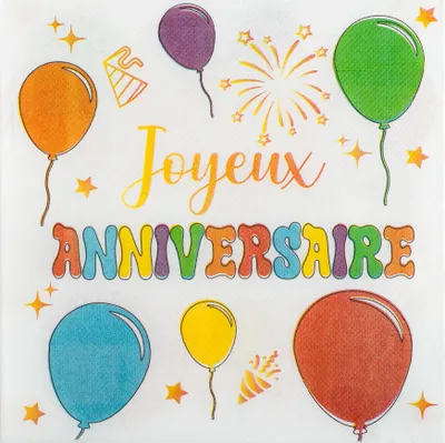 Immagine prodotto di Tovaglioli da festa motivo palloncini 12 pezzi colorati 33x33cm - taglia unica