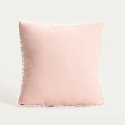 Produktbild von HOMLA MARIEL Baumwoll-Kissenbezug mit Zierpaspel 45x45 cm