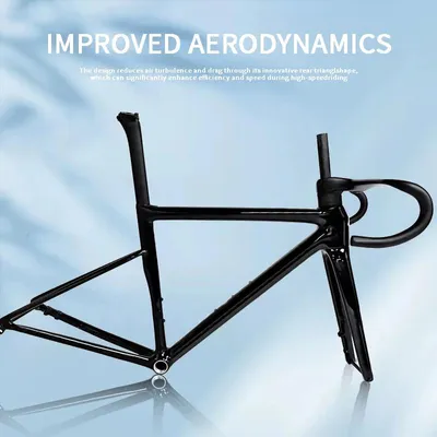 Obrázok produktu pre Rám bicykla – Karbónový rám pre pretekársky bicykel – SL8 T1100 – Brzdy s kotúčmi – Ultraľahký, 1,4 kg – Individuálna farba – Veľkosť 58 cm – Lesklá čierna