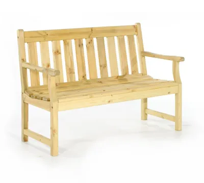 Produktbild von Gartenbank Darwin 2-Sitzer, 120x61x91 Kiefernholz, Holzbank