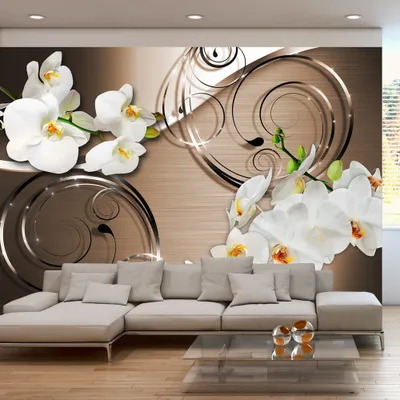 Produktbild von Basera Selbstklebende Fototapete Orchideenmotiv b-A-0065-a-c, mit UV-Schutz, 343x245 cm