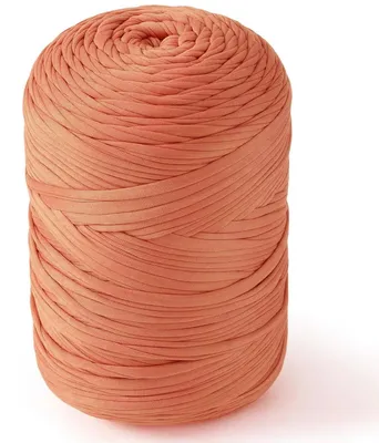 Image de T-shirt en fil à tricoter ou à crocheter, couleur orange vif, 400 g