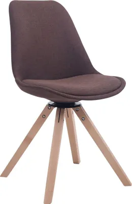Produktbild von Besucherstuhl Troyes Drehbar Natura Stoff Square braun