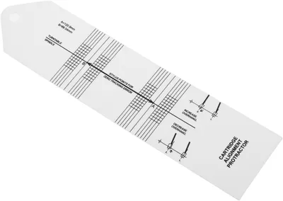 Productafbeelding van Draaitafel Kalibratie Tool - Stylus Protractor - Perfect Geluid - Verstelbaar Ontwerp - 215 cm - Transparant