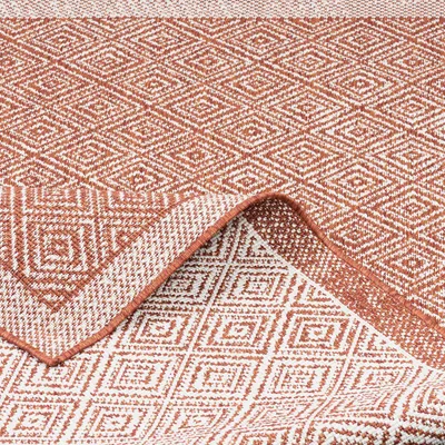 Produktbild von In- und Outdoor Teppich Beidseitig Flachgewebe Hampton Terrakotta Meliert, Größe:200x290 cm