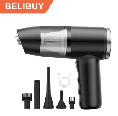 Image de Aspirateur de voiture - Aspirateur à main - Sans fil - Filtre HEPA - Réservoir à poussière de 0,5 L - Jusqu'à 2 h d'autonomie - Noir