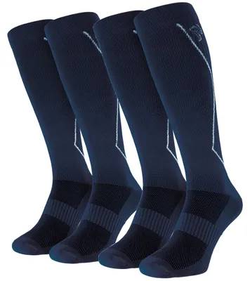 Produktbild von Kompressions-Laufsocken 2 Paar Damen & Herren Dunkelblau 43/46 atmungsaktiv