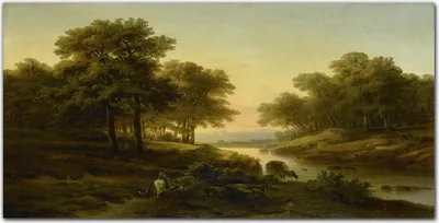Produktbild von Coloray - Bild aus Glas - Glasbilder - 100 x 50 cm - Dekoration Wohnzimmer Wanddekoration Gehärtetes Glas Küche Glasblock mit Bild - Landschaft Fluss Wald Natur