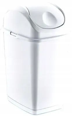 Produktbild von Katex SLIM Mülleimer 50l weiß schwenkbar für Küche und Büro