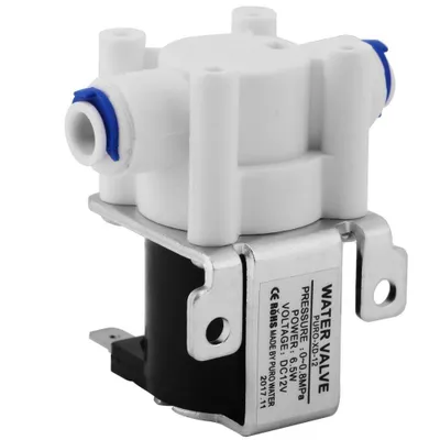 Magnetventil 12V DC 1/4" Schnellanschluss, 0-0,8 MPa, 6,5 W
