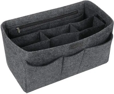 Image de Organiseur Vilten pour sacs à main pour femmes, sac dans un sac, organiseur pour sacs à main, gris moyen.