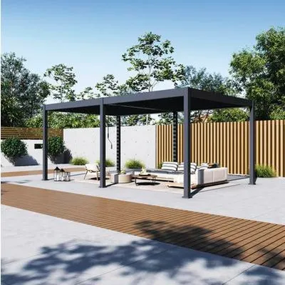 Zdjęcie produktu dla Pergola Paragon Grand Tuscan 1220, 370 x 599 cm, kolor antracytowy