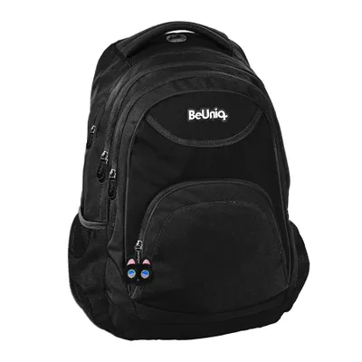 Produktbild von BeUniq Jugend-Schulrucksack für Mädchen Jungen schwarz